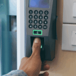 pro tec design biometric finger touch scanner access door entry portrait